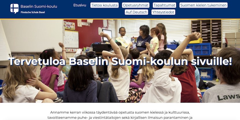 The Basel Finnish School website